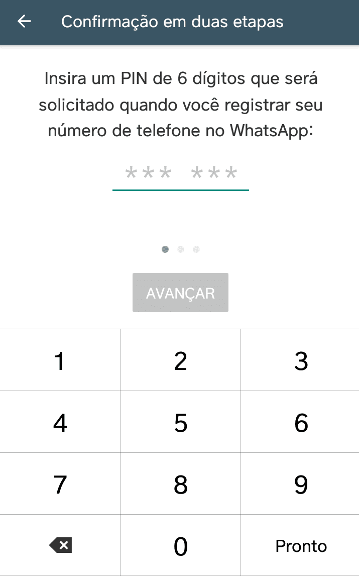 verificação em duas etapas