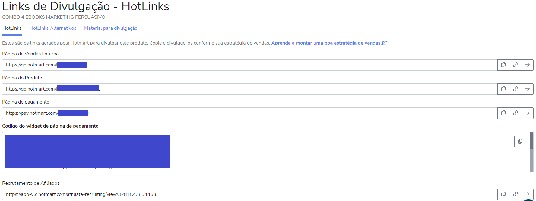 Como criar Links de Divulgação (HotLinks Alternativos Dinâmicos