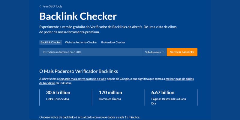 ahrefs backlink checker 