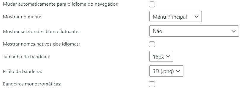 como configurar a aparência do plugin gtranslate