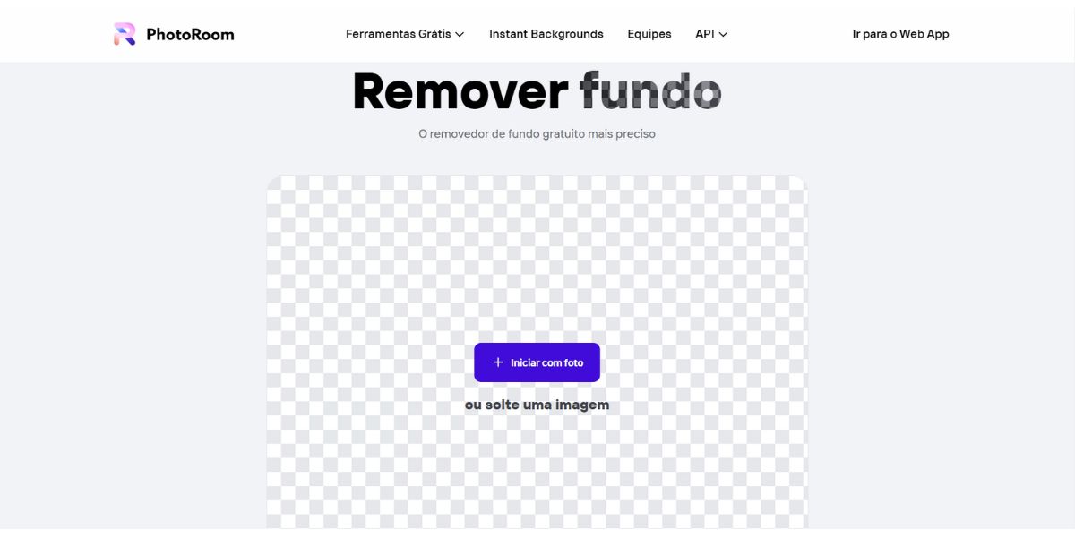 photoroom remover fundo de imagem