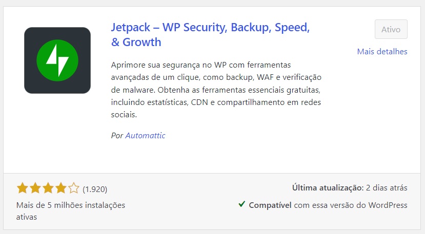 plugin jetpack instalar