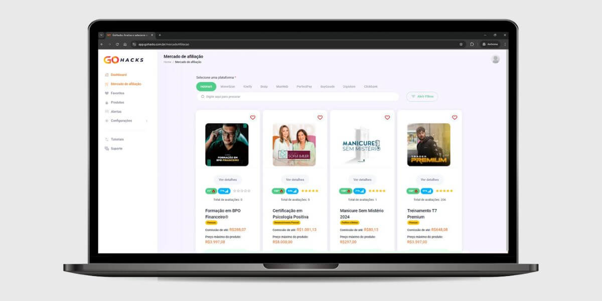 ferramenta para garimpar produtos go hacks