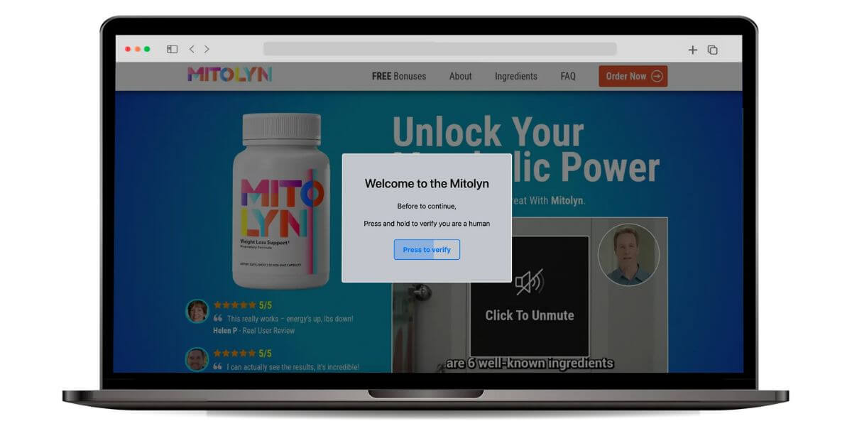 modelo de presell press and hold (pressionar e segurar)