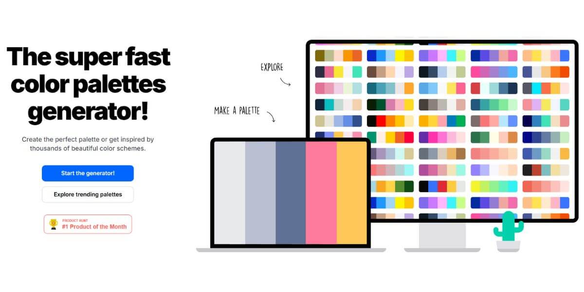 coolors ferramenta para gerar paleta de cores