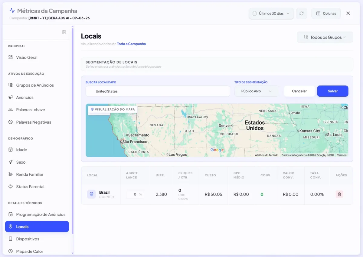 segmentar anúncios por local no google ads