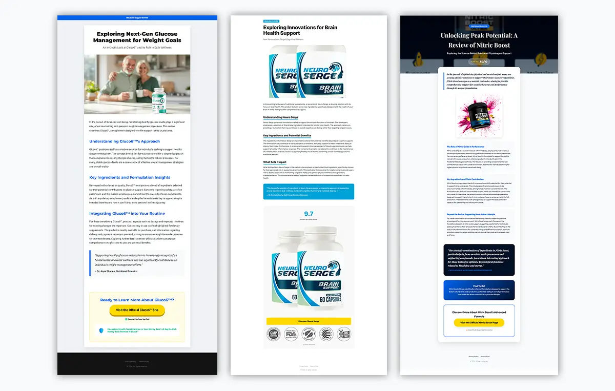presell de review e advertorial